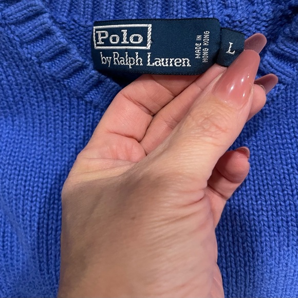 Ralph Lauren Royal Blue Crew Neck Sweater - Picture 5 of 5